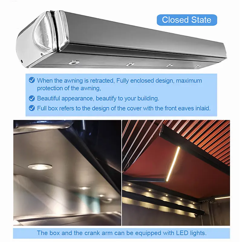 Full Cassette Retractable Motorised Awning Full Cassette Retractable Motorised Awning Wish Outdoor Brand 3