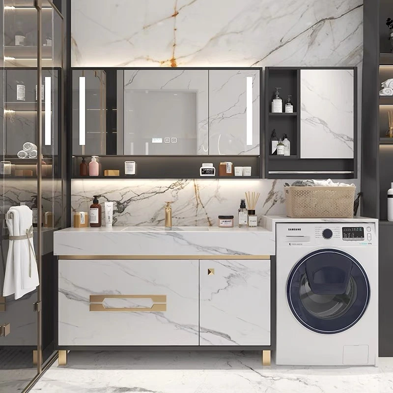 RockBoard: The Ultimate Space-Saving Integrated Bathroom & Laundry Cabinet Combo 1