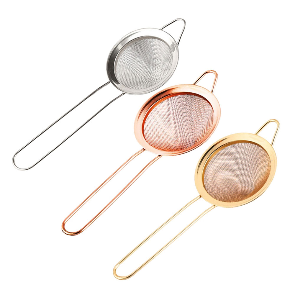 Stainless Steel Fine Grid Cocktail Strainer丨longrichbar 4