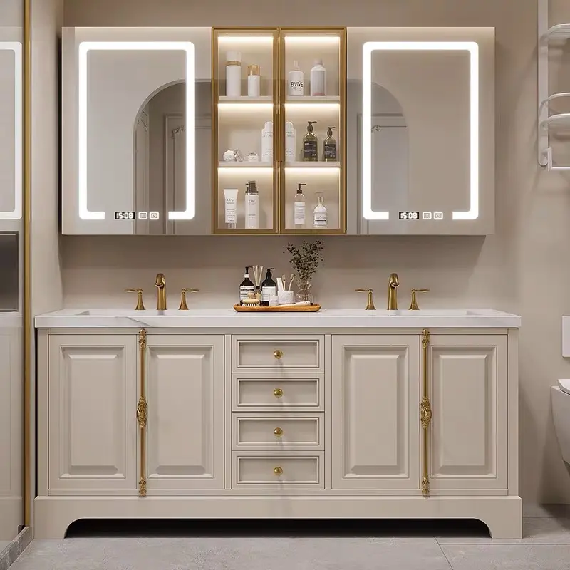 Proveedor de tocadores de baño dobles independientes de la marca Stvanica 8