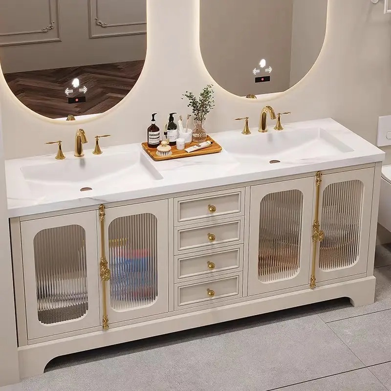 Proveedor de tocadores de baño dobles independientes de la marca Stvanica 4