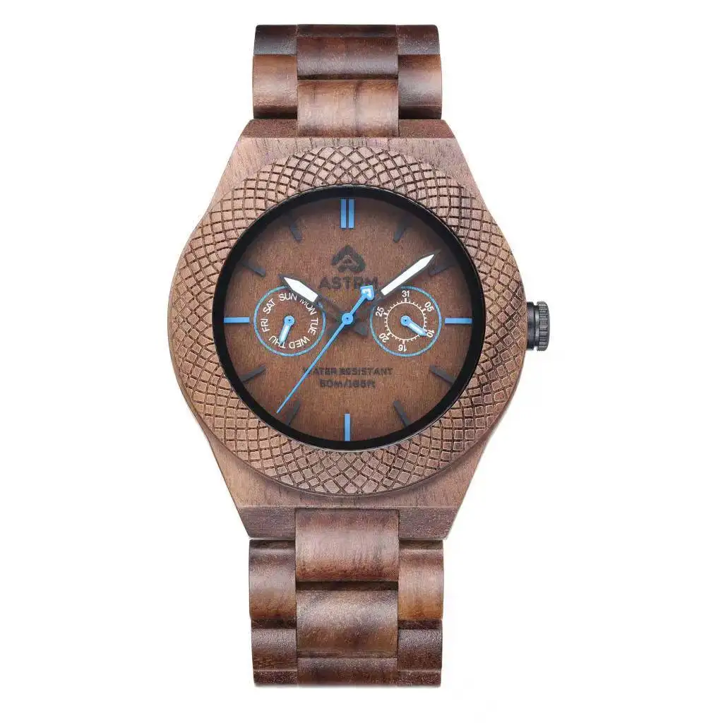 Luxury Wooden Watches Unisex SEIRAL Company Miyota 6P25 Quartz Movement 2