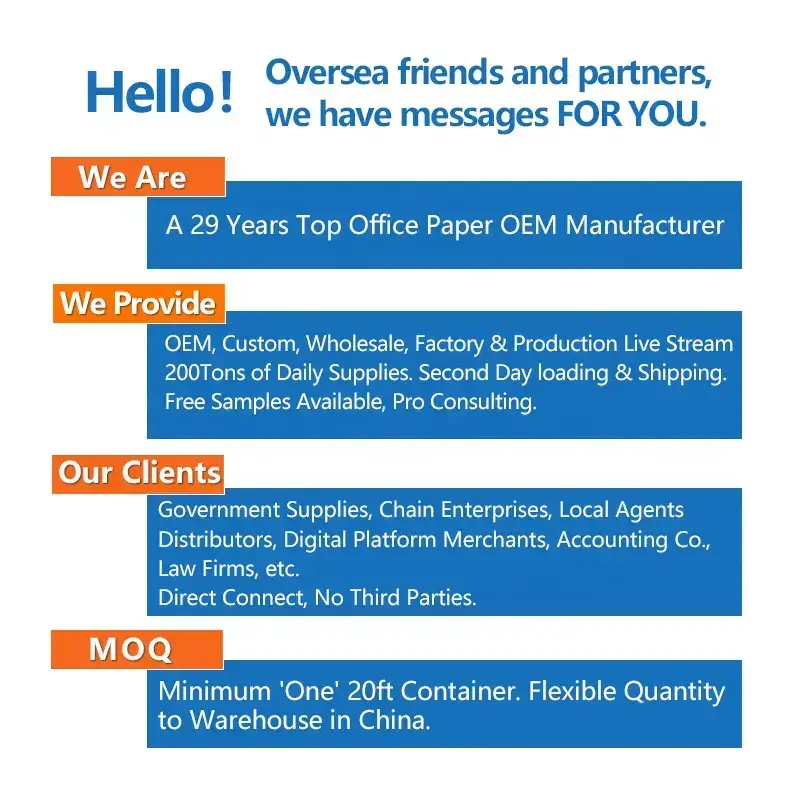 Latest A4 80gm Copier Paper Factory 7
