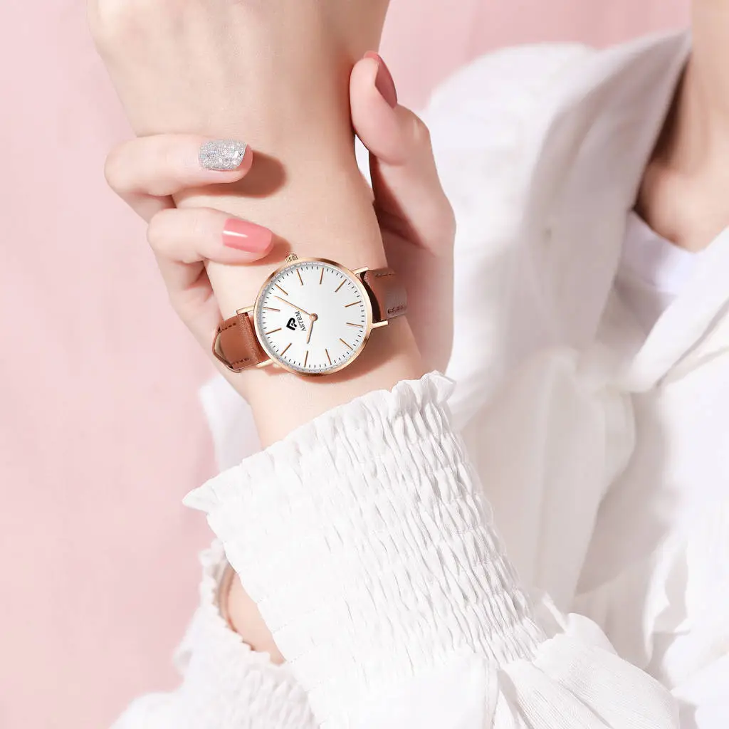 5ATM fashion high quality quartz movement women stainless steel watches 1