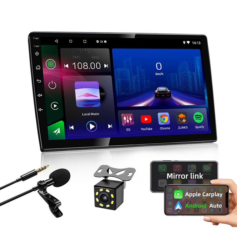 Reproductor multimedia inalámbrico con cable Carplay para automóvil Android de 10 pulgadas - Radio para automóvil JMANCE 1