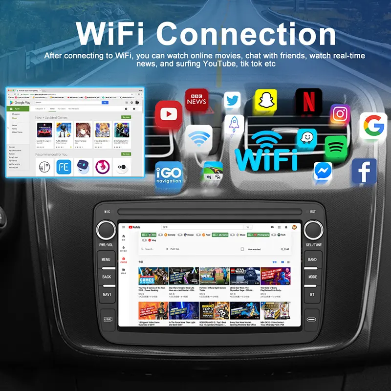Wholesale Android Car Multimedia Navigation Player JMANCE Brand 4