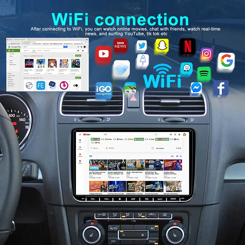 OEM Android Car Multimedia Navigation Player JMANCE 5