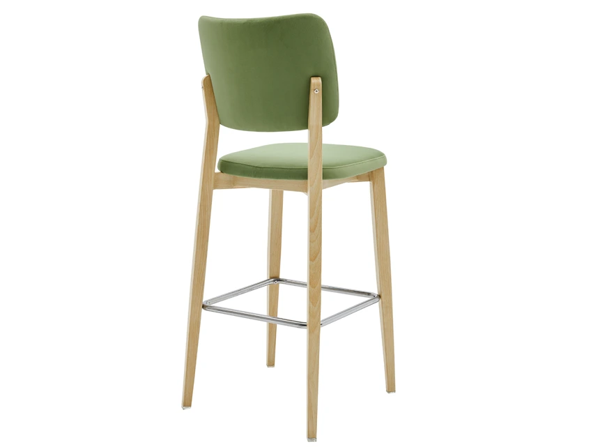 Custom Bar Stools Metal with Backs H1155*SH760*W440*D550mm Yumeya Furniture Steak House 3