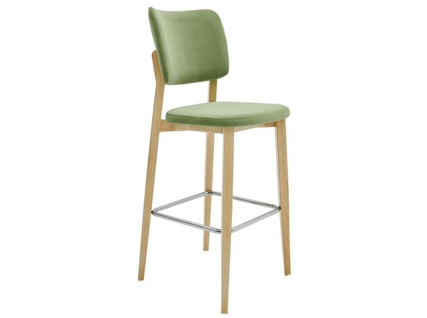 Custom Bar Stools Metal with Backs H1155*SH760*W440*D550mm Yumeya Furniture Steak House 2