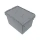 Plastic Storage Bins with Attached Lids-1 2