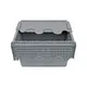 Plastic Storage Bins with Attached Lids-1 4