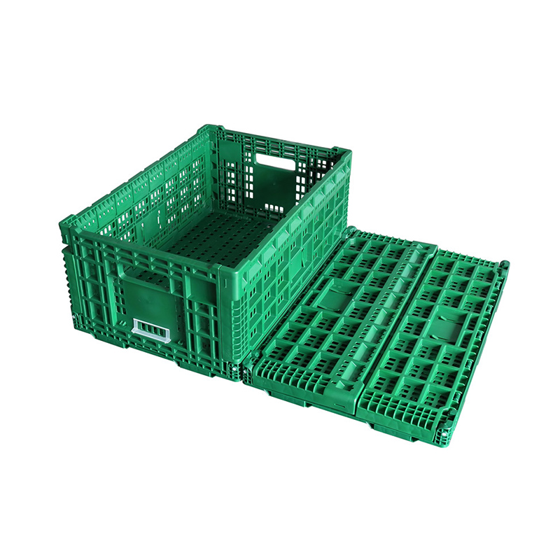 Reusable Sayur Plastik Crates Foldable Plastik Buah balanja Basket Collapsible Crate 4
