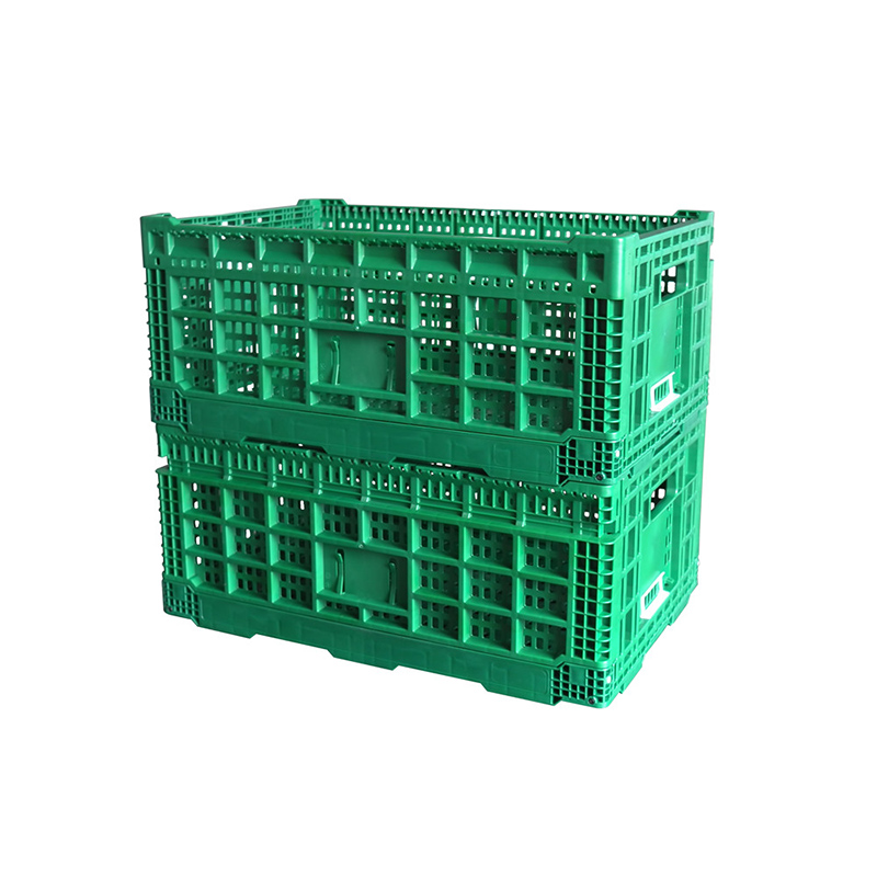 Reusable Sayur Plastik Crates Foldable Plastik Buah balanja Basket Collapsible Crate 3