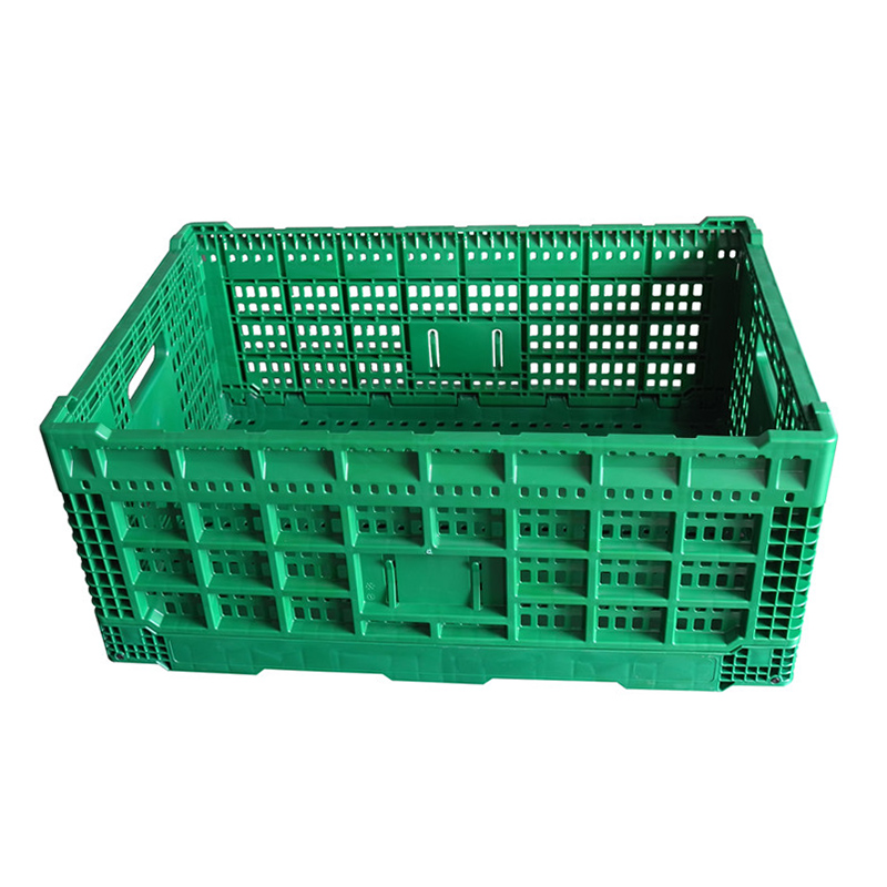 Reusable Sayur Plastik Crates Foldable Plastik Buah balanja Basket Collapsible Crate 2