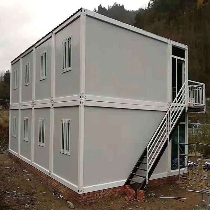 Maison de conteneur préfabriquée en paquet plat Duplex vivant en Malaisie 1