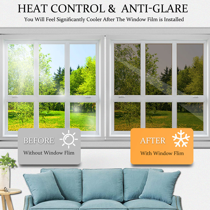 Harvakids Tea Silver Window Privacy Film 100 UV and Light Blocking