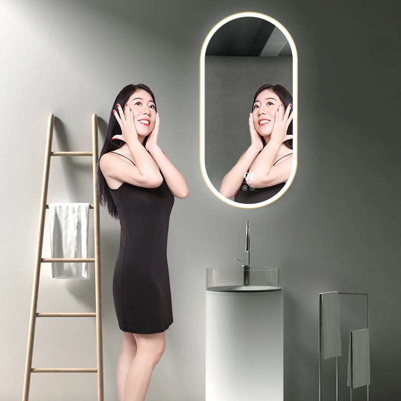 Luxury Oval Wall Full Bathroom Mirror Espejos Manufacturer | WHY-SK024 1