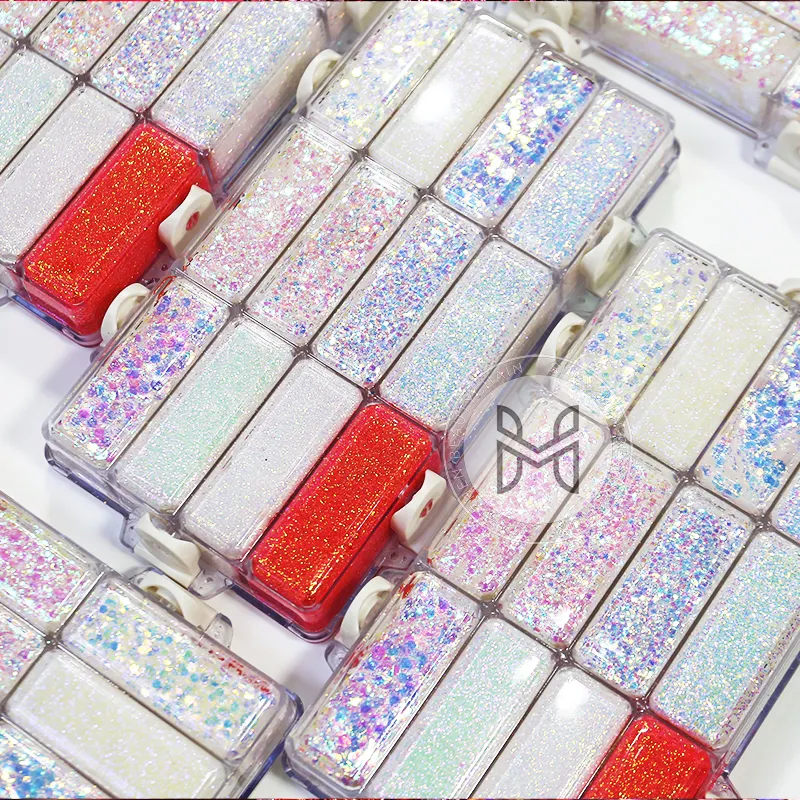 Glitter Palette 192g N.W. 400g G.W 12 Colors Glitter+gel Glitter Palette Manufacture 4