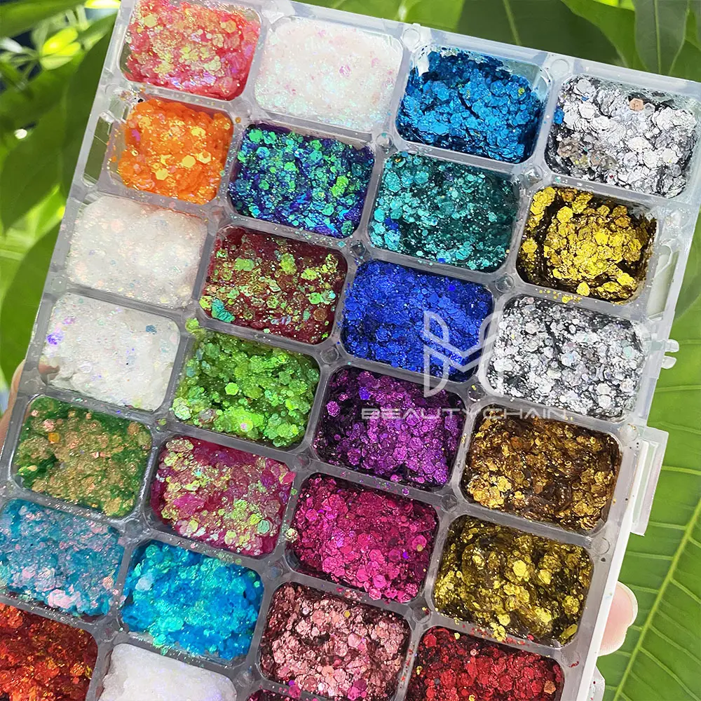Hotbest Eye Glitter Palette 288g N.W. 500g G.W Azmee Brand 2