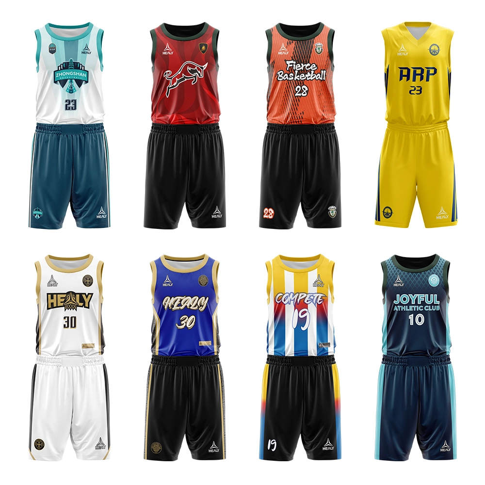 Custom Baskét Jerseys Murah ngaropéa Logo Printing FOB Guangzhoumakers 4