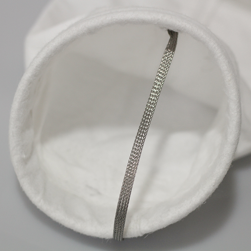Sac filtrant en ptfe pour fluide liquide Sffiltech avec anneau en plastique, anneau en acier inoxydable 4
