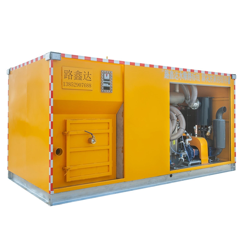 LXD90-3B high pressure water blasting road marking removal with suction system 1