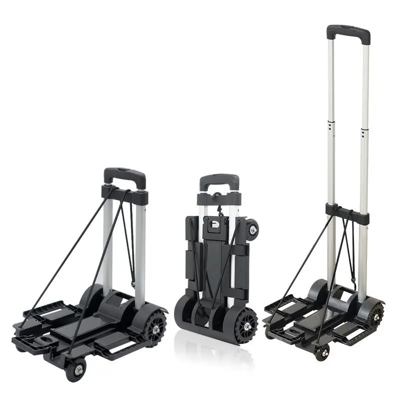 NB ZHONGYI Brand Portable Folding Luggage Trolley Can Be Customized 4 Wheels Folding Trolley 35kg Factory 4