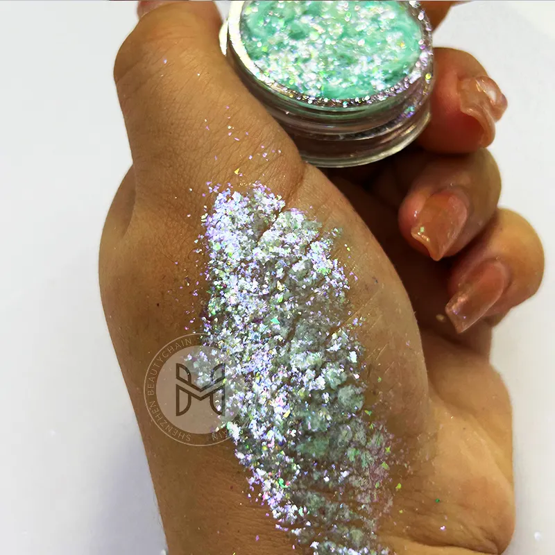 Azmee Brand Chameleon Flakes Nail Art 12 Colors 2