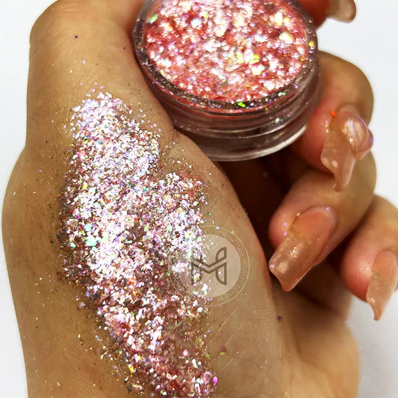 Azmee Brand Chameleon Flakes Nail Art 12 Colors 4