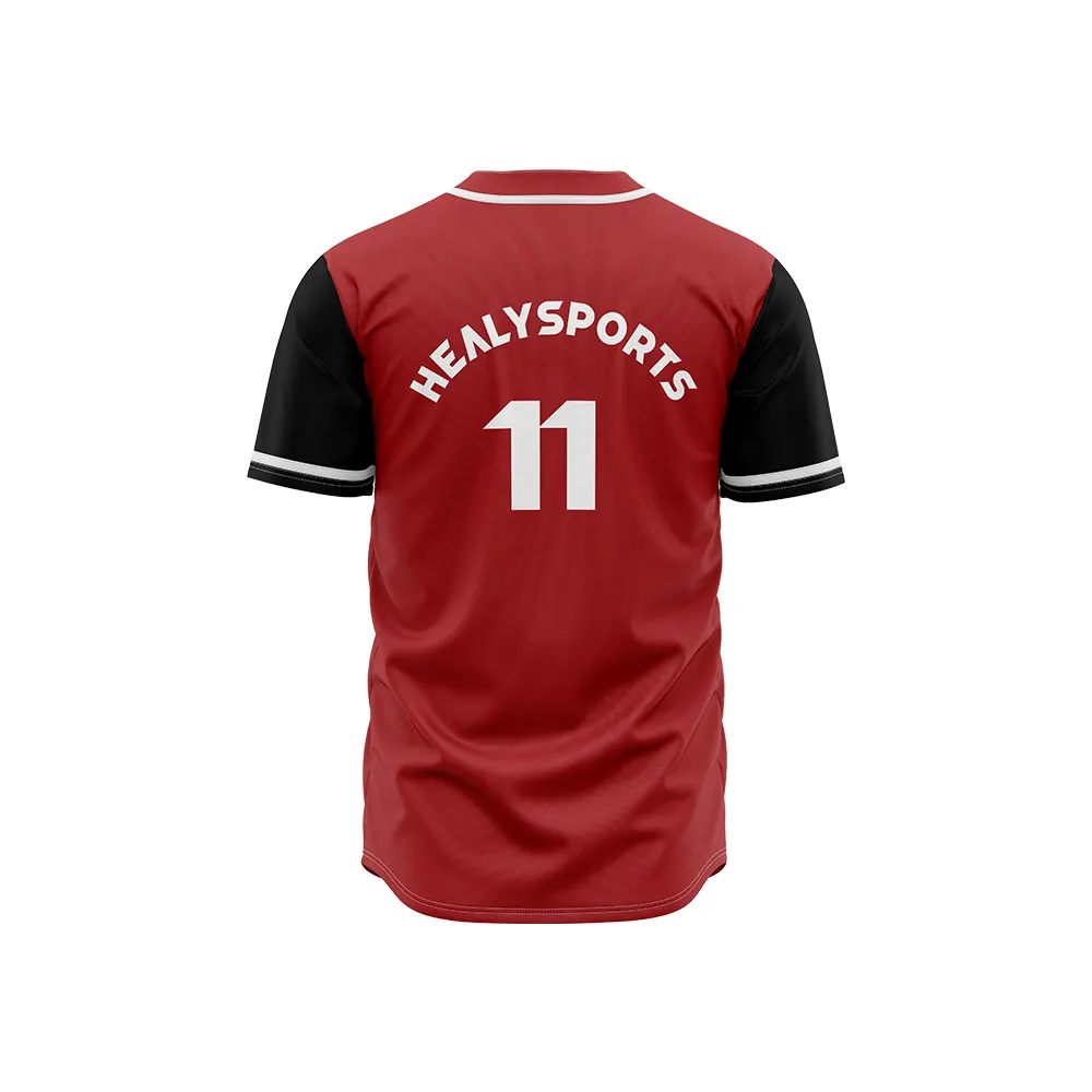 Custom Baseball Shirts for Men Healy Sportswear,Accept Customized Labels 2