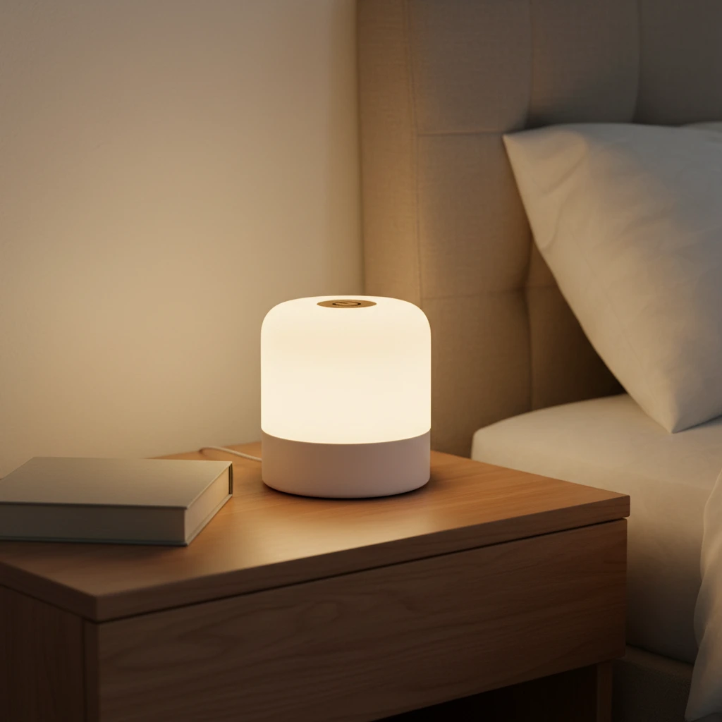 LED Rechargeable Touch Pat Night Light, Dimmable Bedside Lamp for Bedroom Nursery 1