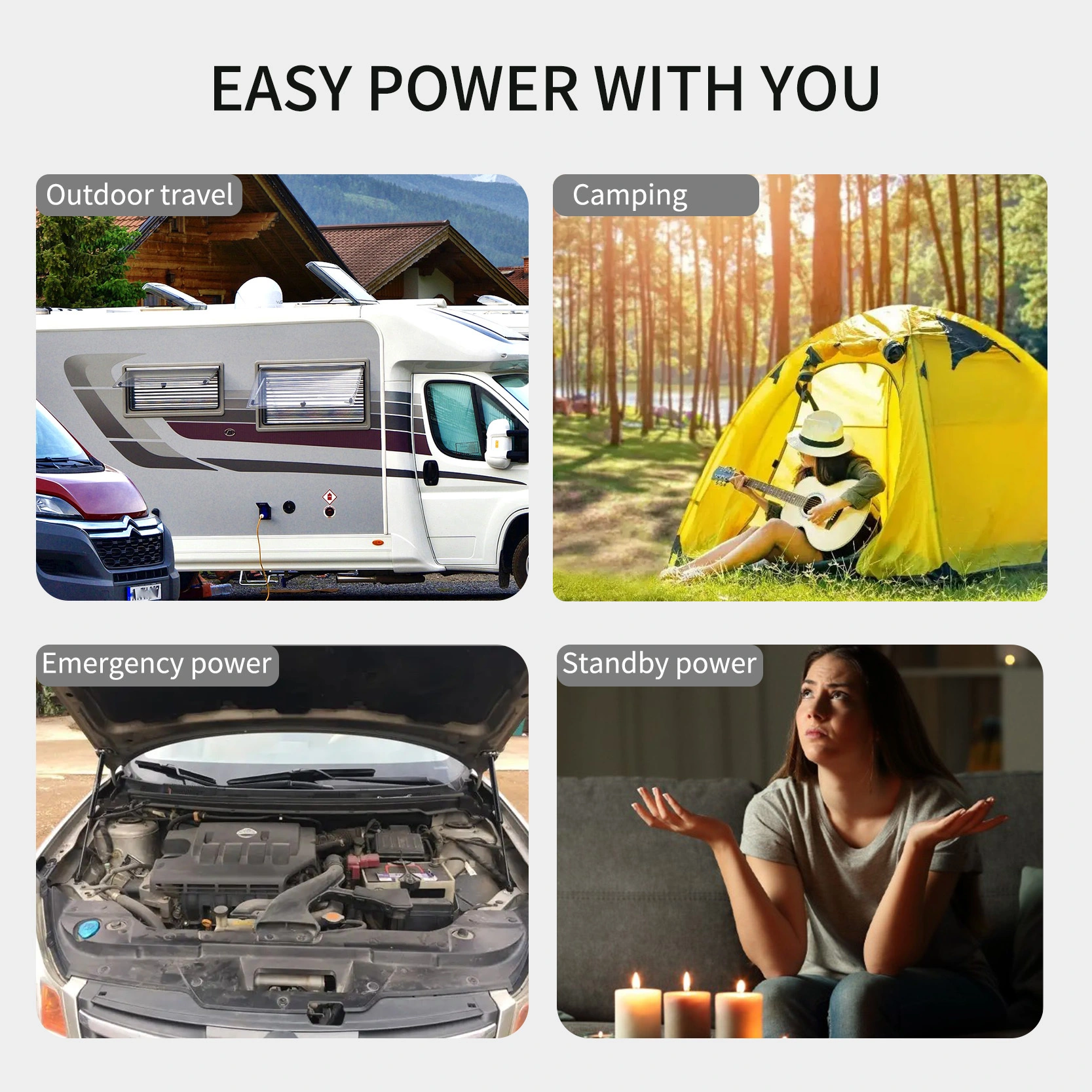 Solar Power Generator 1000w Remote Control by Wepolink 4