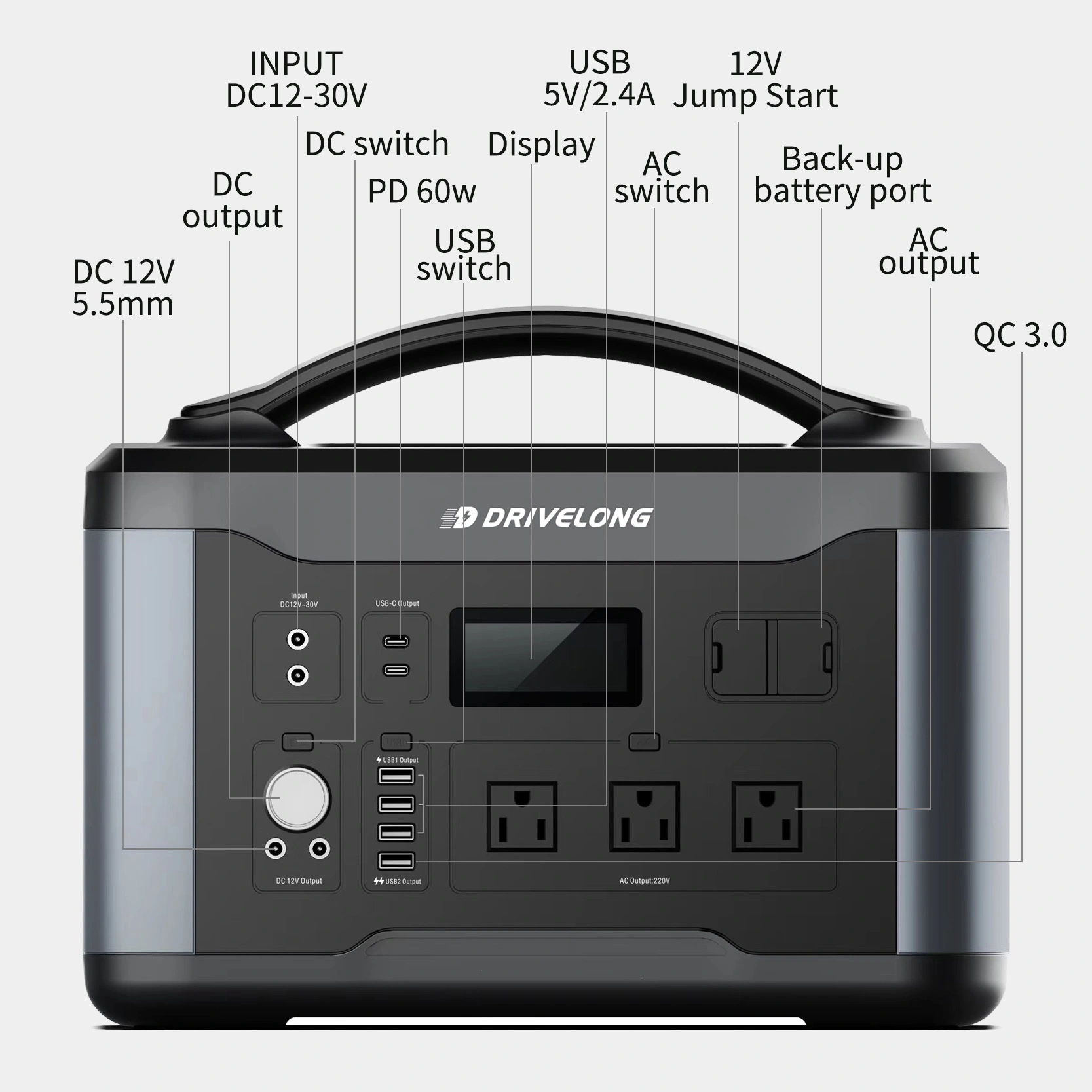 Solar Power Generator 1000w Remote Control by Wepolink 5
