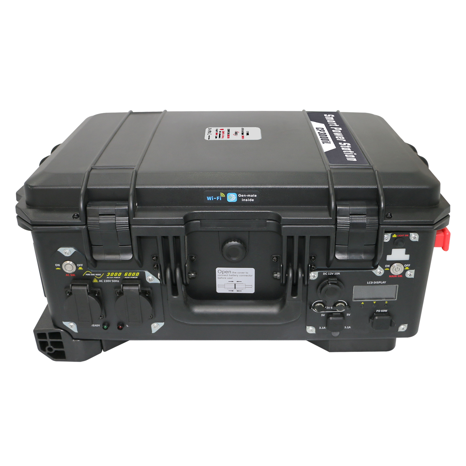 2000 watt batteri med stor kapacitet Mobil kraftstation 2000w snabbladdning bärbar solkraftverk-1713940055196627 2