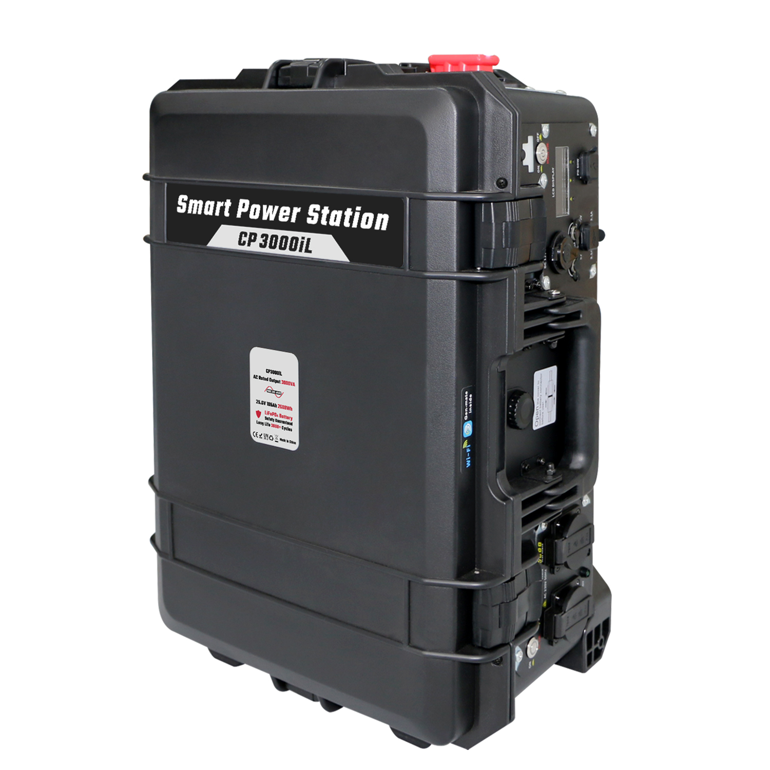 2000 watt batteri med stor kapacitet Mobil kraftstation 2000w snabbladdning bärbar solkraftverk-1713940055196627 6