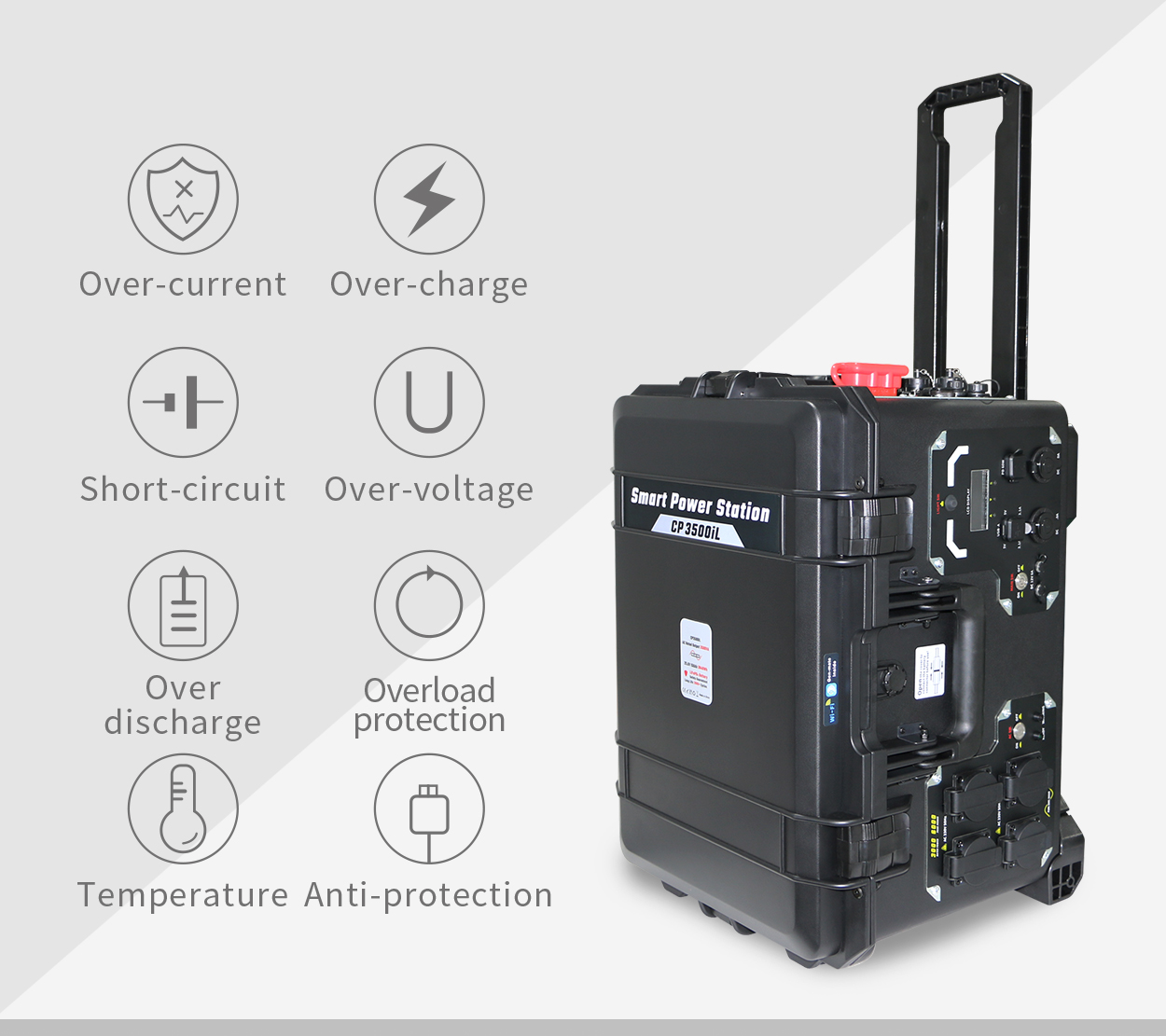 New Fashion Outdoor 5 Jahre Garantie Speicherenergie Solarstromsystem 2000 W tragbares Kraftwerk 1