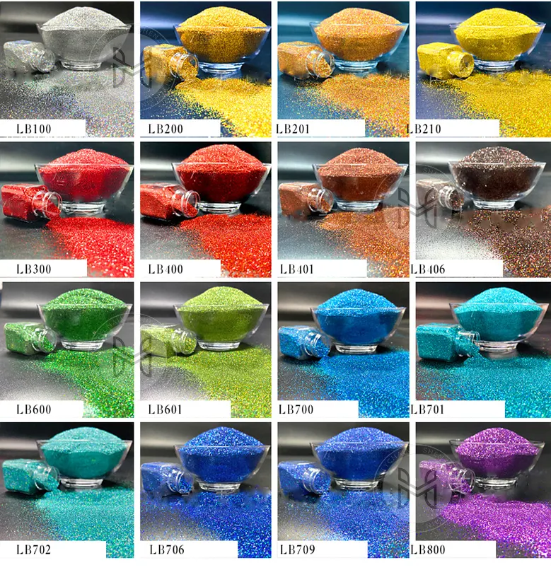 Azmee Brand Biodegradable Makeup Glitter Biodegradable Film 16oz) Customized Colors 12