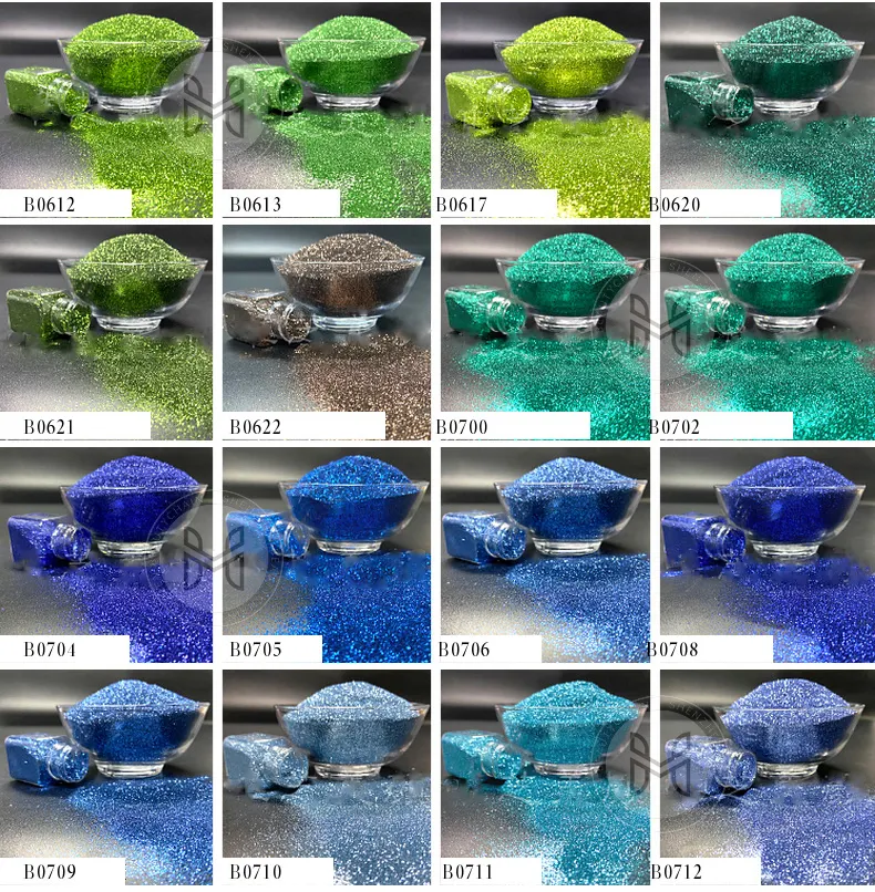 Azmee Brand Biodegradable Makeup Glitter Biodegradable Film 16oz) Customized Colors 8