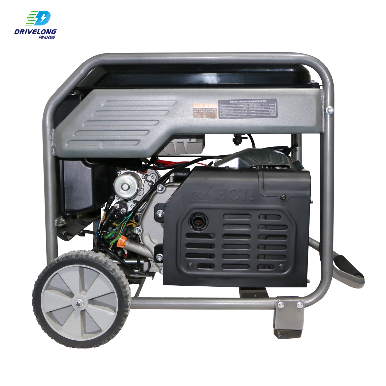 I-6000w 4-stroke Ipetroli ye-OHV yeTanki enkulu yeFuel Enkulu Ingxolo ePhantsi 6000 watt eVula iSakhelo sePetroli 8