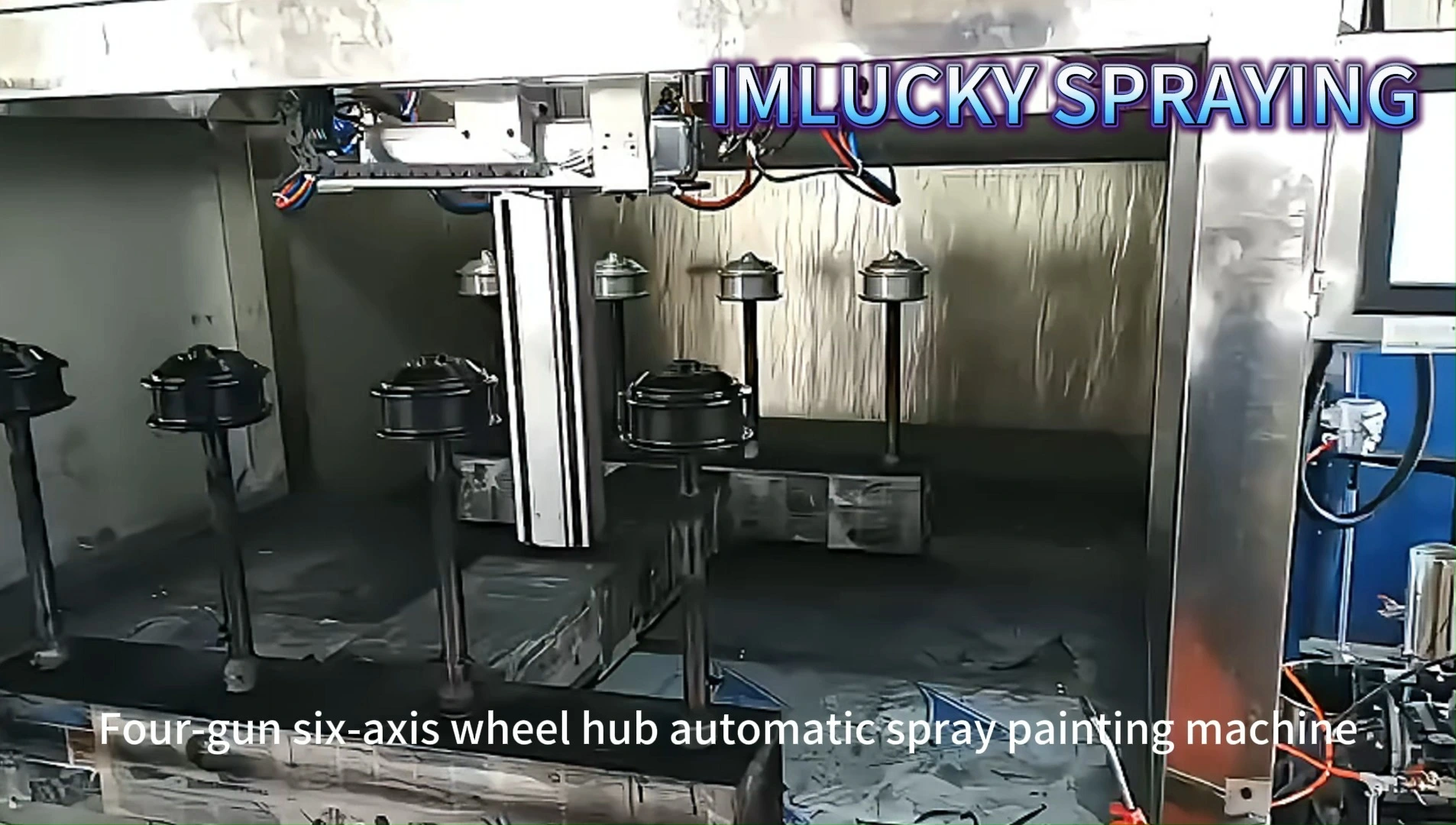 Powder Coating System Package Powder Coating Machine Spray Paint Booth and Curing Oven for Wheel 1