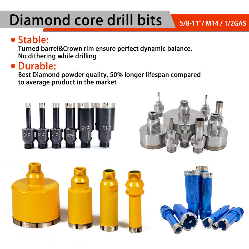 Alat Johnson OD6-100mm Mata Gerudi Berlian Terbaik Untuk Menggerudi Melalui Seramik, Jubin, Porselin 5
