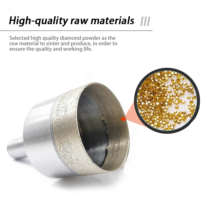 Johnson Tools High Quality Diamond Core Drill Bit  For Glass Porcelain Ceramic Tile Dedicated To CNC Machines 4