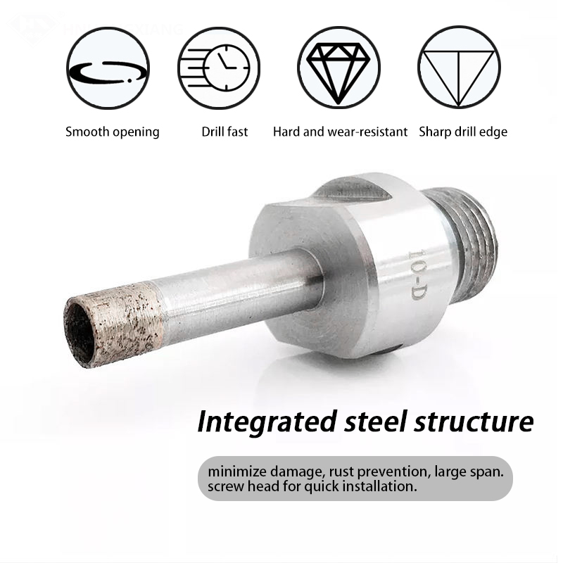 Johnson Tools High Quality Diamond Core Drill Bit  For Glass Porcelain Ceramic Tile Dedicated To CNC Machines 5