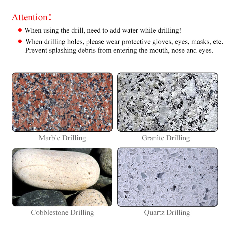 Johnson Tools High Quality Diamond Core Drill Bit  For Glass Porcelain Ceramic Tile Dedicated To CNC Machines 7