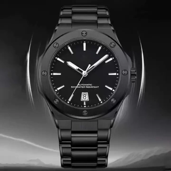 Best price best quality watch factoty from shenzhen of China stainless steel automaic men watch made watch company B2B watch company OEM stainless steel men automaic watch 1