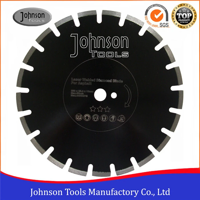 Johnson Tools Lâmina de serra circular de ferramenta elétrica de diamante soldada a laser personalizável de 300-600 mm para corte de asfalto 1