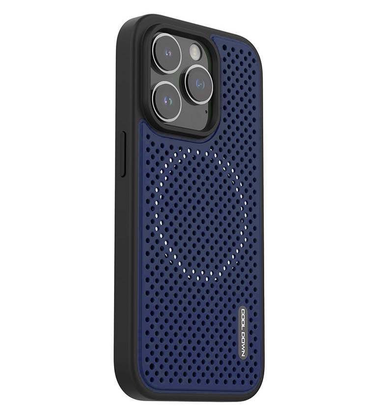 Heat Dissipation Slim Graphene Mesh Phone Case Wireless Charging Magsafe Phone Cover Protective for iPhone 14 15 pro max 6