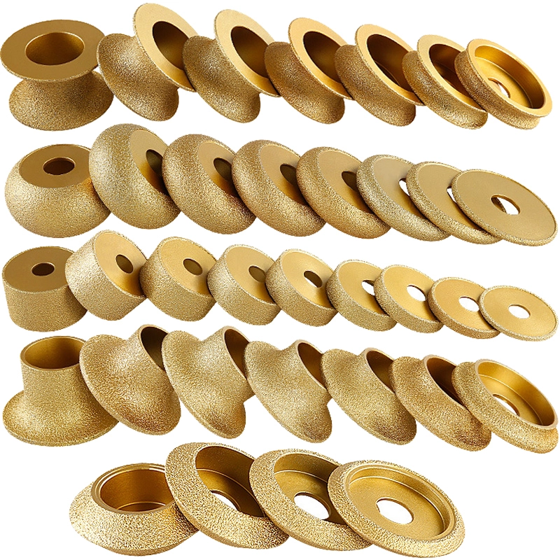 Johnson Tools Roda de perfil de rebolo de diamante soldada a vácuo para pedra de granito e quartzo cerâmico 1