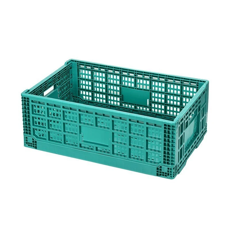Caixas de armazenamento dobráveis ​​de plástico Zhongyi Cesta dobrável azul size590x390x220mm 1