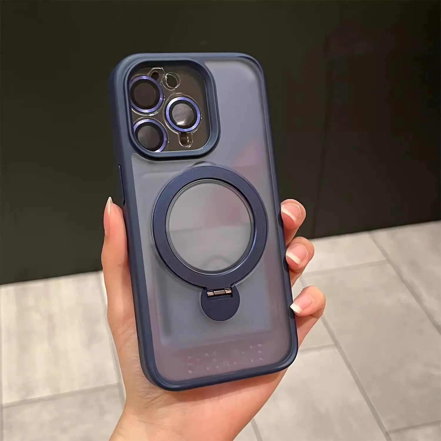 Funda para teléfono con soporte de 8